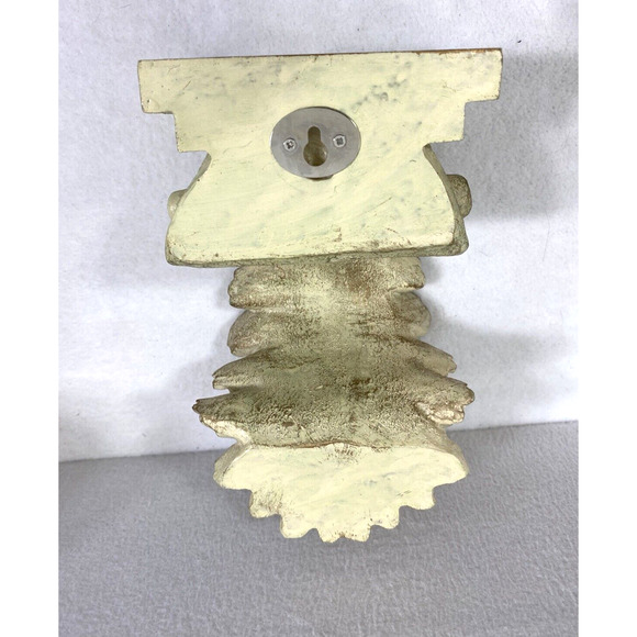 Two Light Green Gold Rod Swag Curtain Holders Scarf Corbels Leaf Design Decor - Picture 9 of 11